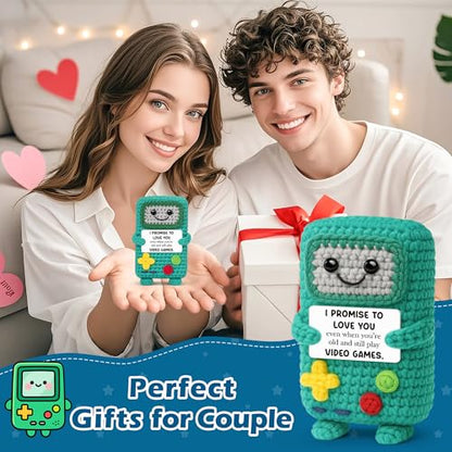 Busy Gaming Life Bride and Groom Engagement Gift 2026, Happy Marriage Gifts for Couple, Gifts for Wedding Shower, Newlywed Mr and Mrs, I Love You Gift for Her Him, Positive Crochet Present - style: Adult