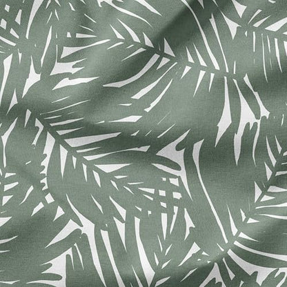 Arden Outdoor Midback Chair Cushion, 18 x 16.5, Rain-Proof, Fade Resistant Sage King Palm - color: Sage King Palm