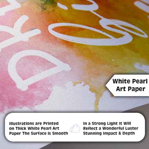 Inspirational Football Wall Art Motivation Posters For Kids Room - Sports Decor Set Of 6 (8x10")