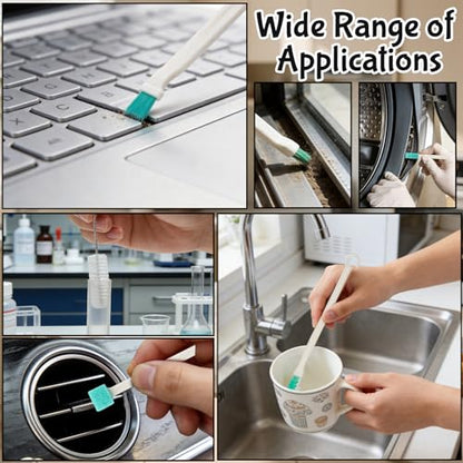 11 Pcs Humidifier Cleaner Brush Set, Small Cleaning Brushes for Tight Spaces, Crevice Cleaning Brushes Tool Mini Bottle Brush for Travel Humidifiers, Keyboards, Tiles, Bottles, Cup and Toasters
