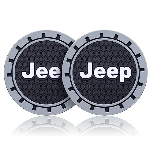 Car Cup Coaster, 2PCS Universal Non-Slip Cup Holders, Compatible with Jeep Series Car Cup Holder Coasters，Car Drink Coaster Holder Accessory, Black - color: Hs33 Black