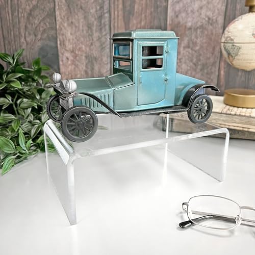 Plymor Clear Acrylic Rectangular Display Riser, 3" H x 8" W x 5" D (1/4" thick) - size: 3" x 8" x 5"