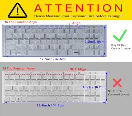 Keyboard Cover for HP 15.6 Laptop 15-fc 15-fd Series, HP 15z-fc000 15t-fd000 fd100 fd200 15-fc0499nr 15-fc0502nr 15-fc0399nr 15-fc0099nr 15-fd0083wm fd0127dx fd0012nr, HP 255 G10 Laptop - color: Pink