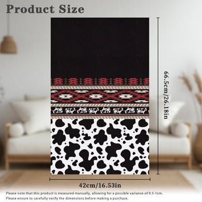 Aztec Tribe Geometric Cow Print Recliner Headrest Protectors, Anti-Wear Sofa Headrest Protective Cover for Furniture Slipcovers Headrest Cover for Sofa Furniture Chair Theater Seat - color: Aztec Tribe Geometric Cow