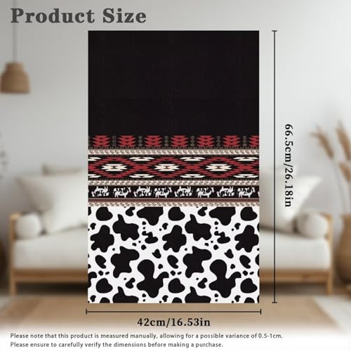 Aztec Tribe Geometric Cow Print Recliner Headrest Protectors, Anti-Wear Sofa Headrest Protective Cover for Furniture Slipcovers Headrest Cover for Sofa Furniture Chair Theater Seat - color: Aztec Tribe Geometric Cow