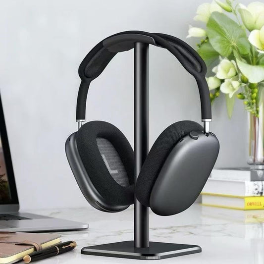 Earphone Stand， Aluminum Supporting Bar, Soft Headrest and Anti-Slip Base for All Headphones Size - for Gamers, Music Lovers & Office Workers - Great Gift for Tech Black,Normal - color: Black, size: Normal