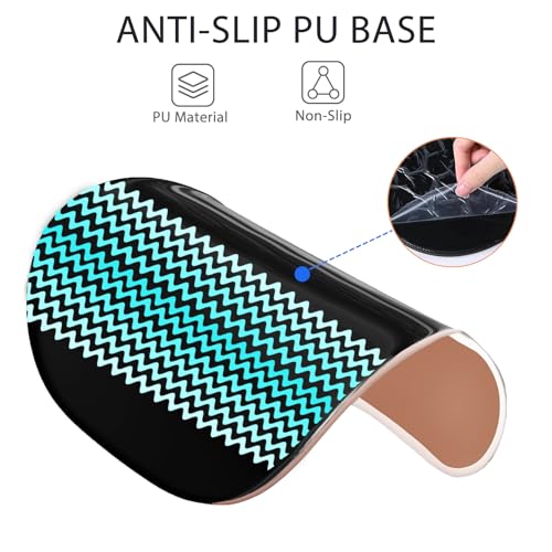 Ergonomic Mouse Pad with Wrist Rest, Comfortable Gel Concave Mouse Pad | Pain Relief Mouse Pads with Smooth Wrist Support for Office & Home Gradient Light Brown - color: Gradient Light Brown