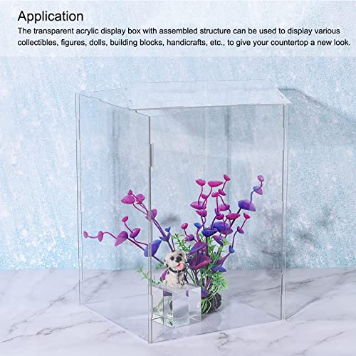 MECCANIXITY Acrylic Display Case Box Clear Dustproof Protection Showcase 10x4.3x8.3 Inch for Collectibles Display - size: 10x4.3x8.3 Inch