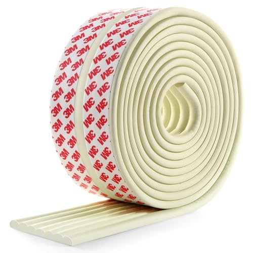 Baby Proofing Edge Corner Protector,16.4 ft Edge Guards Padding with 3M Adhesive, Extra-Wide Soft Rubber Foam Padding, Furniture,Sharp Edge Safety Corner Edge Bumper Guard- Cream - color: Cream- 16.4 Feet