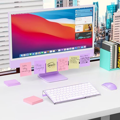 Richboom Computer Keyboard Stand for Desktop, 11.8" Tiny Clear Acrylic Keyboard Riser 78 Keys Compact Keyboard Lift for Desk Ergonomic Short Keyboard Holder Tray with White and Purple Silicone Strip - color: Clear W/ White Silicone Strip