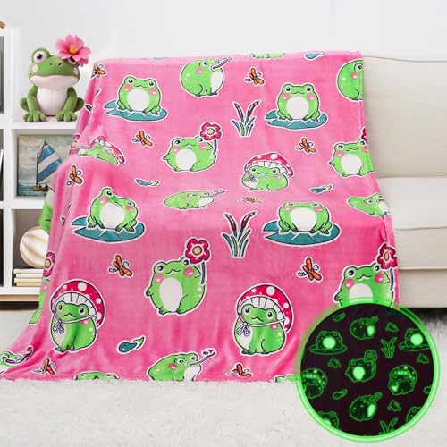 Toddler Blanket for Girls, Pink Frog Kids Blanket Toddler Nap Throw, Cute Animal Gifts Toys for Girls Birthday Bedroom Frog Decor 40"x50" - color: Blanket 01, size: baby size 40" x 50" (100 x 130 cm)