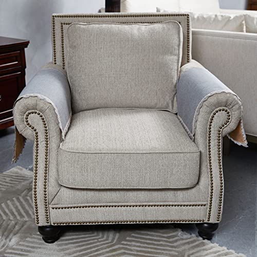 MINJIATEX Couch arm Covers,Non-Slip lace Sofa arm Covers Set of 2 Washable Sofa armrests Covers for Living Room Recliner Chair arm Cover Protectors for Leather Sofa armrest slipcover (MYS-Grey) - color: Mys-grey