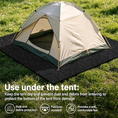 Camping Tent Carpet Mat,Waterproof and Non-Slip Camping Floor Rug,60x72in Picnic Camping Floor Blanket,Indoor/Outdoor Protective Rug Liner Keeps You Warm & Dry