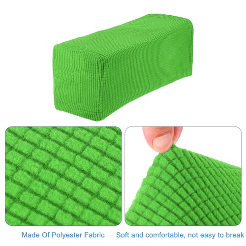 uxcell 2pcs Stretch Armrest Covers for Chairs/Sofas, Couch Arm Covers with Twist Pin, Furniture Protector Slipcovers Grass Green - color: Grass Green