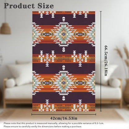 Aztec Sofa Headrest Covers Recliner Headrest Protector Cover Wrinkle Resistant Recliner Sofa Head Rest Covers Protector for Couch 2 Pcs - color: Aztec Print