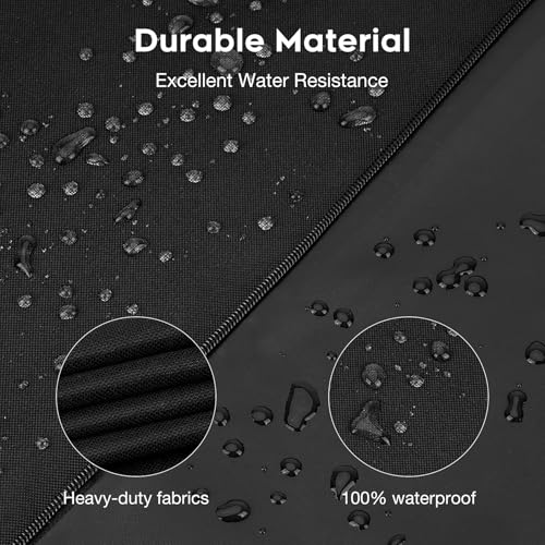 Outdoor Waterproof and Weatherproof TV Cover 70-75 Inch with Zipper, 75 Inch Outdoor Flat Panel TV Cover, Black Thick Fabric All Around Protector - size: 70-75 inches