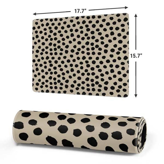 Skinit Medium Gaming Mouse Pad - Cheetah Spots Design with Stitched Edges, Waterproof, Non-Slip Rubber Base, Desk Mat for Keyboard & Mouse, 17.7" x 15.75" inches - color: Brown - PTTRNS01, size: 17.7" x 15.75"