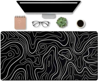Large Mouse Pad, 31.5" × 15.7" Gaming Mousepad for Keyboard with Anti-Slip Rubber Base, Keyboard Pad XXL Modern Aesthetic Mouse Mat for Home and Office - color: D6