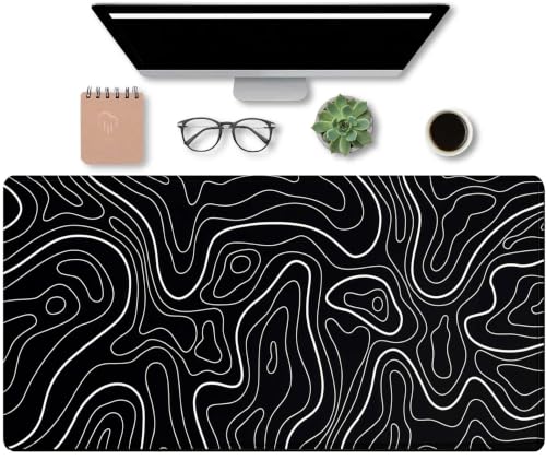 Large Mouse Pad, 31.5" × 15.7" Gaming Mousepad for Keyboard with Anti-Slip Rubber Base, Keyboard Pad XXL Modern Aesthetic Mouse Mat for Home and Office - color: D6