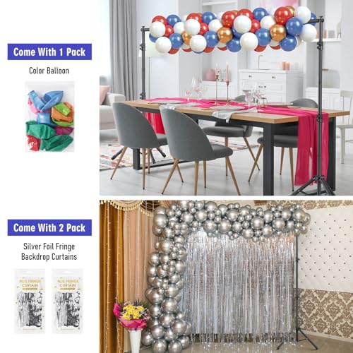 Backdrop Stand Kit - 6 Widths, 10x8.5ft Adjustable Background Stand for Parties & Studio Photography - size: 10x8.5ft