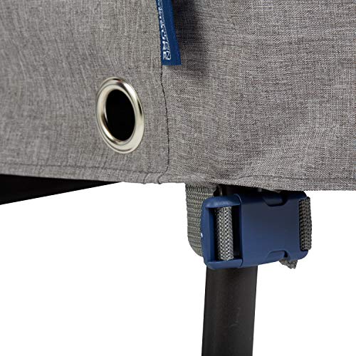 Modern Leisure Garrison Stackable/High Back Bar Chair Cover, Waterproof, 27"L x 27"W x 49"H, Granite - color: Granite