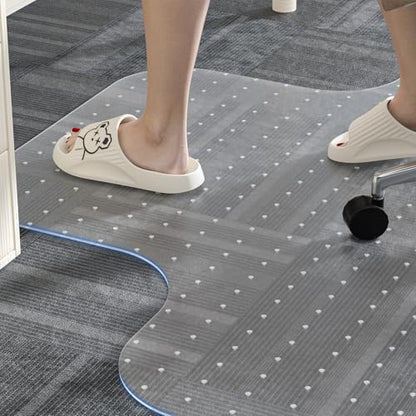Office Chair Mat for Carpet, 36" X 48'' X 0.09" with Lip, Non-Slip Desk Chair Mat for Home Office, Protects Carpet - Can't be Used on Hardwood - size: 36" X 48"- Convex