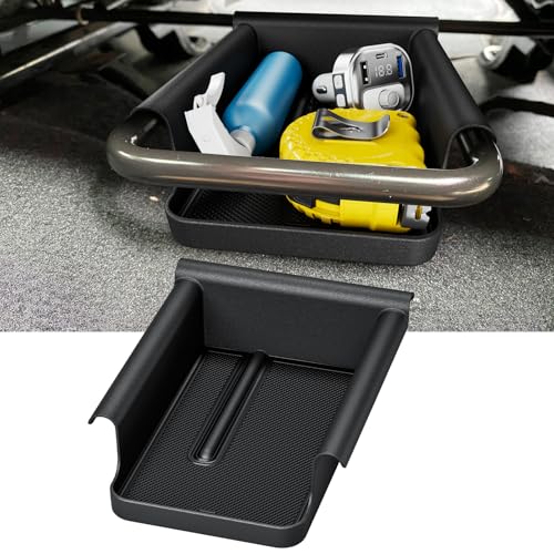 DIAMOOKY Front Under Seat Storage Box Compatible with Jeep Wrangler JL JLU 2018-2026 & Gladiator JT 2020 2021 2022 2023 2024 2025 2026 Accessories Hidden Organizer (Not for Power Seat) - size: 2018-2026 (1PCS)