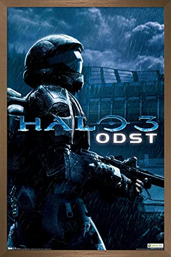Trends International Halo: ODST - Key Art Wall Poster, 14.725" x 22.375", Bronze Framed Version - color: Bronze Framed Version, size: 22.4"L x 14.7"W