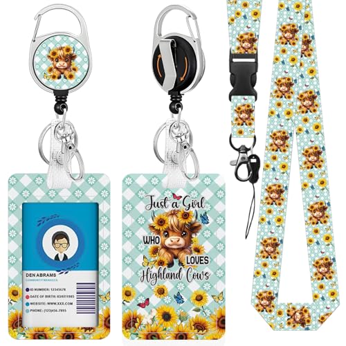 Diamond Yak for ID Badge Holder, Diamond Yak ID Badge Holder with Heavy-Duty Retractable Reel Clip, Gift for Teacher Nurse Adult - color: Diamondyak-blue