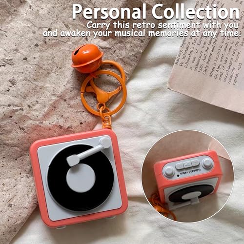 Retro Tape Recorder Keychain Portable Keychain Pendant Back Packaging Accessories For Music Enthusiasts