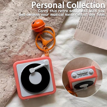 Retro Tape Recorder Keychain Portable Keychain Pendant Back Packaging Accessories For Music Enthusiasts