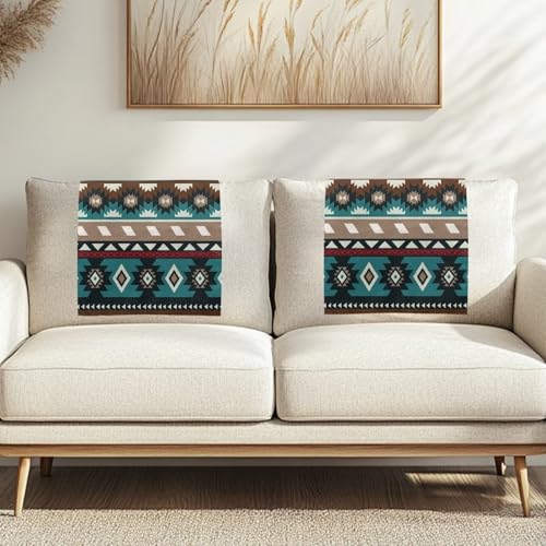 Aztec Sofa Headrest Covers Recliner Headrest Protector Cover Easy to Install Couch Head Rest Covers Pet Scratch Resistant Sofa Head Protector 2 Pcs - color: Aztec Themed