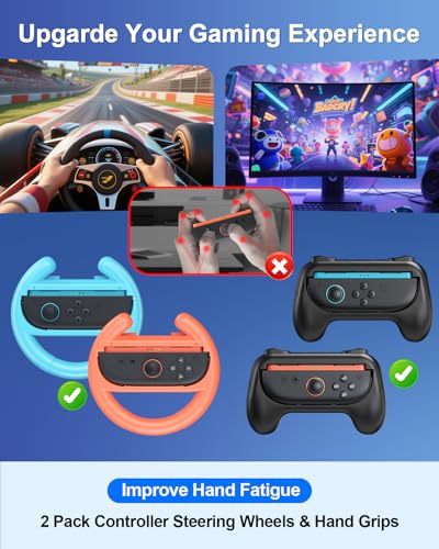Switch 2 Accessories, [Charge Inside]Case Bundle for Nintendo Switch 2 2025 Console, FYOUNG 23 IN 1 Kit:Carrying Case,Controller Charger,Protective Shell,Grip for Joycon, Steering Wheel(Green) - color: Green