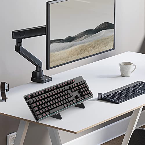 Black Keyboard Stands 1-Tier, Mechanical Keyboard Acrylic Display Stand, Holder Stand for Gaming Keyboards - color: Black