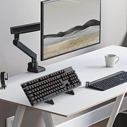 Black Keyboard Stands 1-Tier, Mechanical Keyboard Acrylic Display Stand, Holder Stand for Gaming Keyboards - color: Black