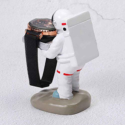 Pilarmuture Watch Display Stand Jewelry Organizer Astronaut Handmade Watch Holder Resin Figurine Jewelry Watch Storage Rack Eyeglass Holder for Office Home Decoration - size: 2#astronaut