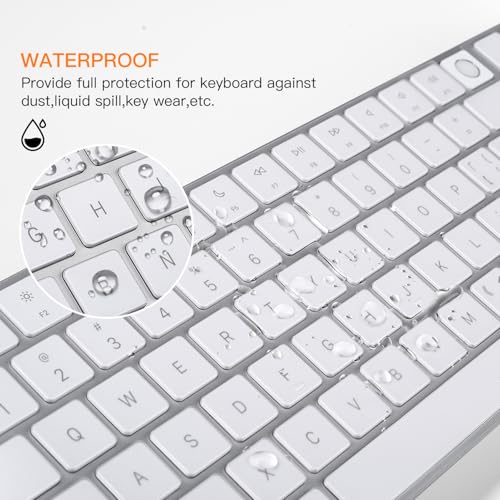 CaseBuy Keyboard Cover for 2024 Apple Magic Keyboard with Touch ID & Numeric Keypad Model A3119 Ultra Thin Clear TPU Protector iMac M4 Accessories