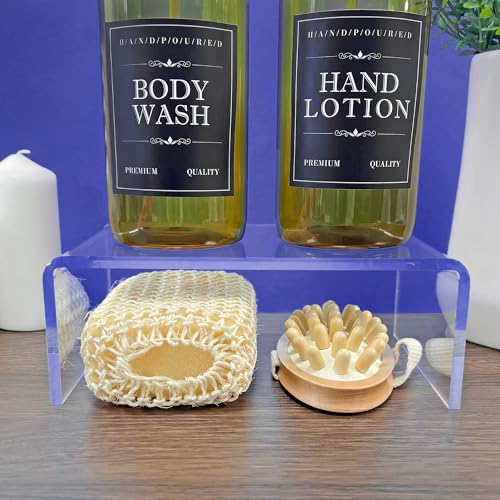 Plymor Clear Acrylic Rectangular Display Riser, 3" H x 8" W x 5" D (1/4" thick) - size: 3" x 8" x 5"