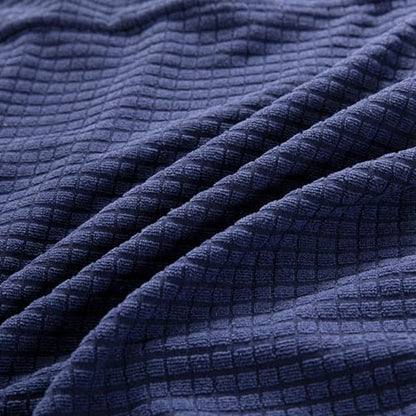 HAPPYDOG 4 Pcs Office Chair Covers Set Stretchable Protective Rotating Computer Chair Seat Covers with Armrest Covers (Dark Blue) - color: Dark Blue