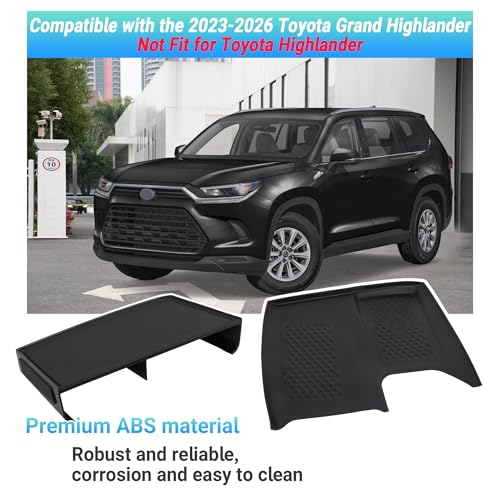 Center Console Organizer Compatible with 2023-2025 2026 Toyota Grand Highlander Interior Accessories, Charging Zone Silicone Mat, Console Organizer Tray with Sunglasses - size: Charging Zone Silicone Mat 2PC