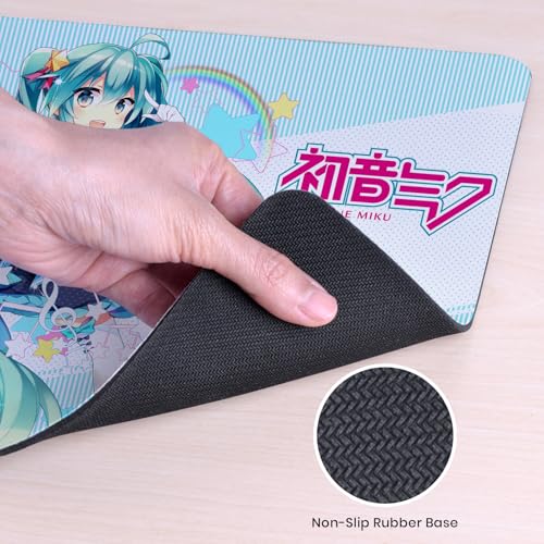 Head Case Designs Officially Licensed Hatsune Miku Stars and Rainbow Graphics 9.84 x 11.81 x 0.12 inches (250 x 300 mm) - S Gaming Office Desk PC Keyboard Mouse Mat Pad - color: Stars and Rainbow, size: 9.84 x 11.81 x 0.12 inches (250 x 300 mm) - S