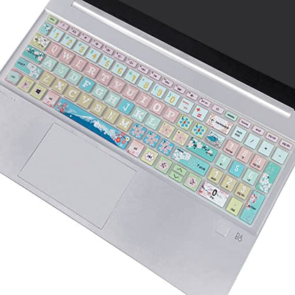 Keyboard Cover for 15.6 HP Laptop 15-fc 15-fd 15t-fd 15z-fc Series, HP Pavilion 15-eg 15t-eg 15-eh 15-er, 17z-ca 17-cn 17-cp 17z-cp Series, Sakura - color: Sakura
