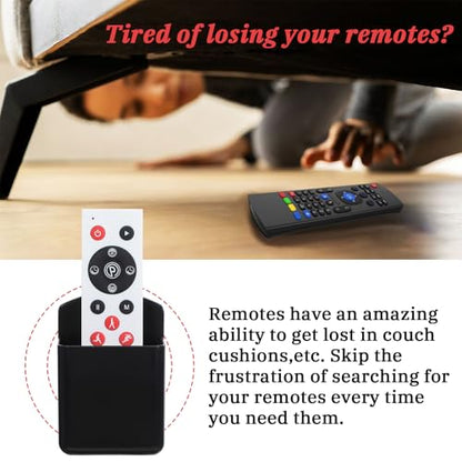 6 Pcs Remote Control Holder Wall Mount, TV Remote Controller Holder - Self Adhesive Marker Holder Wall Mount Pen Holder Storage Organizer for Home Office School