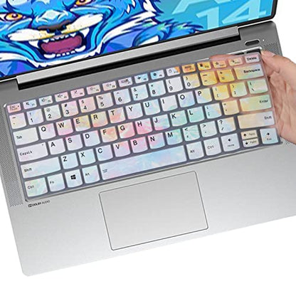 Keyboard Cover for Lenovo Yoga 5i 7i 9i 14" 2-in-1, Lenovo Flex 5 14", Ideapad 5 14", Lenovo Silm 7 9 14", IdeaPad Flex 5 5i 14, IdeaPad Slim 5i 7i Pro, ThinkBook 14 14s G2 G3 Keyboard Cover-Color - color: colors