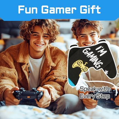 Gamer Gifts for Men - Gaming Stocking Stuffers for Teen Boys, Video Game Socks for Adults with Keychain
