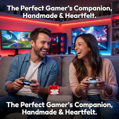 Handcrafted Crochet Game Controller, Positive Emotional Support Gifts for Teen Girls Boys, Birthday Presents for Gamers, Brothers - style: AWESOME
