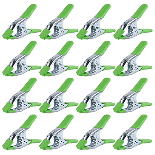 SWANLAKE 16-Piece 6 inch Spring Clamp, Heavy Duty Metal Spring Clamps, Backdrop Clips, 2.4 inch Jaw Opening - style: 16PCS 6inch