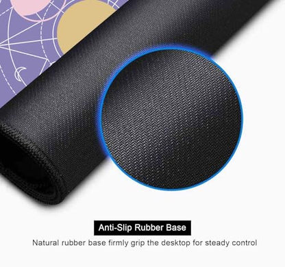 Pastel Purple Moon Phase Desk Mat Cute, Goth Witchy Celestial Large Gaming Mouse Pad, Extended Mousepad Desk Pad for Women Gamer Office, Computer Accessories, Tarot Alter Mat, 31.5 X 11.8 in - color: Pastel Purple Moon Phase