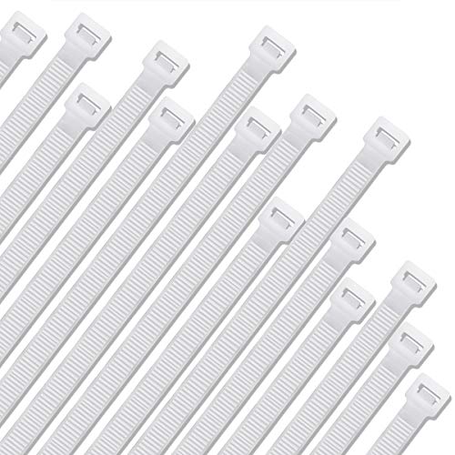 Zip Ties Heavy Duty Nylon Self-locking Wire Ties 30 Pack - White (24 Inch) - size: 24 Inch 30Pack