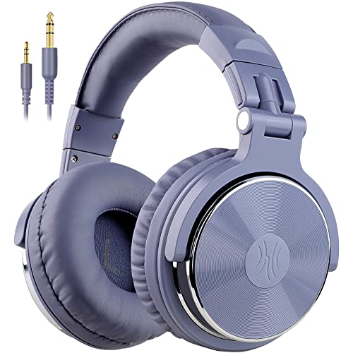 OneOdio Wired Over Ear Headphones Studio Monitor & Mixing DJ Stereo Headsets with 50mm Neodymium Drivers and 1/4 to 3.5mm Jack for AMP Computer Recording Podcast Keyboard Guitar Laptop - Light Blue - color: Light Blue